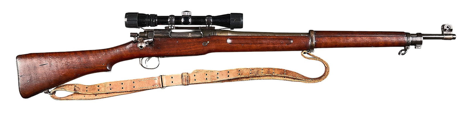 WWI Eddystone M1917 30-06 Bolt Action Rifle: Serial: 1219062Manufacturer: Eddystone Arsenal (c. Nov. 1918)Model: 1917Caliber: 30-06Barrel length: 26 in.OAL: 46.5 in.Condition: Good; scratches & pressure dents commensurate with age; friction