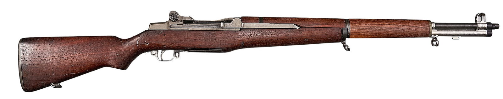 WWII Springfield Armory M1 Garand 30-06 Semi Auto Rifle: Serial: 2414Manufacturer: Springfield Armory (c. December, 1941)Model: M1 GarandCaliber: 30-06Barrel length: 24 in.OAL: 43.5 in.Condition: Good-Arsenal Refinished; light scratches & pressure dents