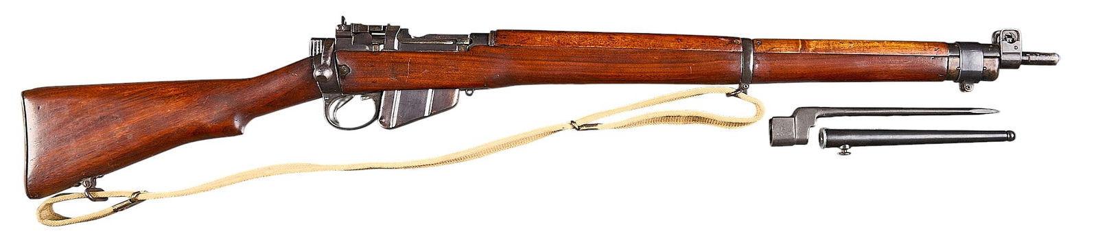 Enfield No. IV MK I 303 British Bolt Action Rifle W/ Bayonet (1 of 9)