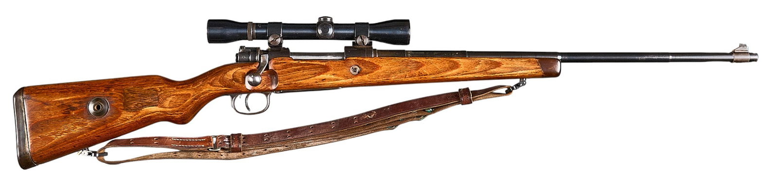 Sporterized WWII German M98 8mm Mauser Bolt Action Rifle (1 of 9)