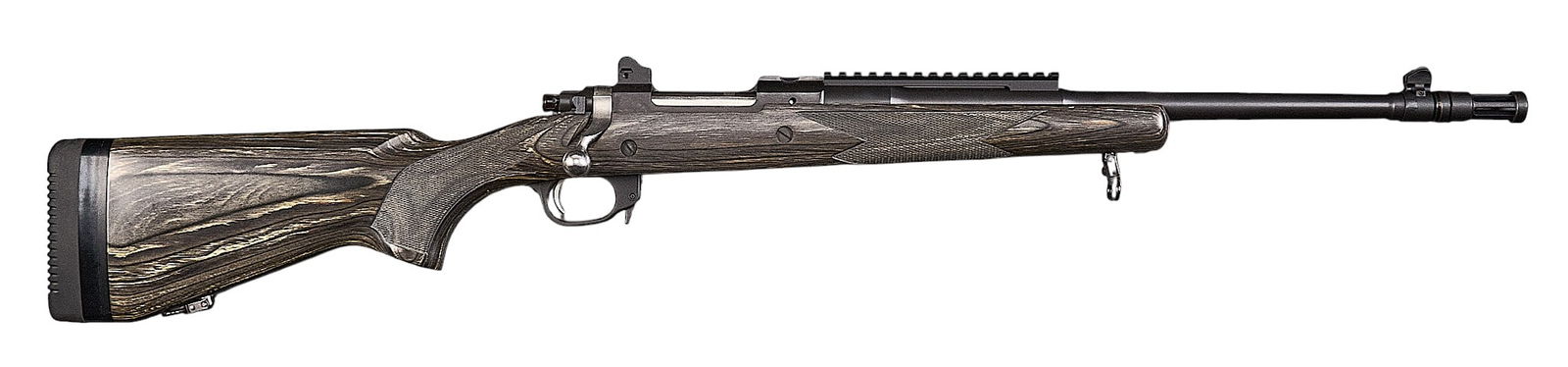 Ruger Gunsite Scout 308 Bolt Action Rifle: Serial: 680-05567Manufacturer: RugerModel: Gunsite ScoutCaliber: 308 Win.Barrel length: 19 in. (including muzzle device)OAL: 38.5 in.Condition: Used / Very Good; very light wear & handling marks;