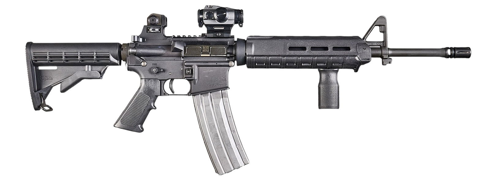 Rock River Arms LAR-15M 5.56 NATO Rifle W/ Binary Trigger and Romeo4H Sight (1 of 2)