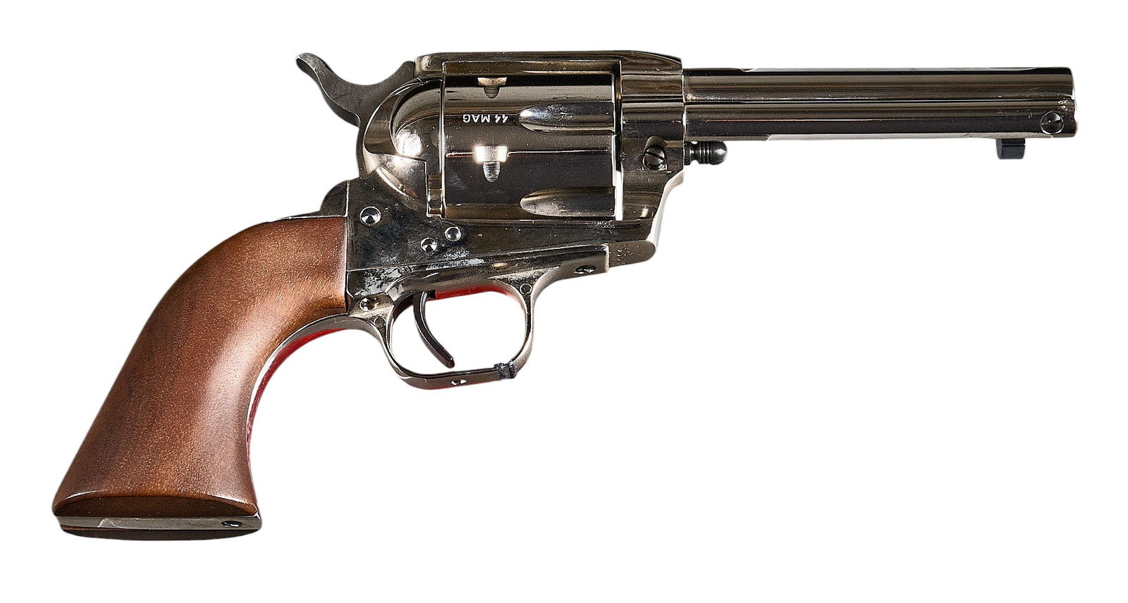 NIB EAA Bounty Hunter 44 Magnum Revolver: Serial: T9357Manufacturer: HWM-Germany / EAA Model: Bounty HunterCaliber: 44 MagnumBarrel Length: 4.75 in.OAL: 10.25 in.Condition: NIB ConditionIncludes: Factory box w/ manual & bore brush