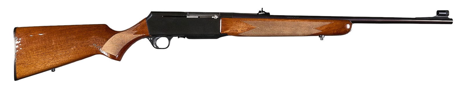 FN Browning BAR 30-06 Semi Auto Rifle: Serial: 137PP28900Manufacturer: FN-Belgium / BrowningModel: BARCaliber: 30-06Barrel length: 22 in.OAL: 43.25 in.Condition: Good; some very light external wear & handling marks; bore is good w