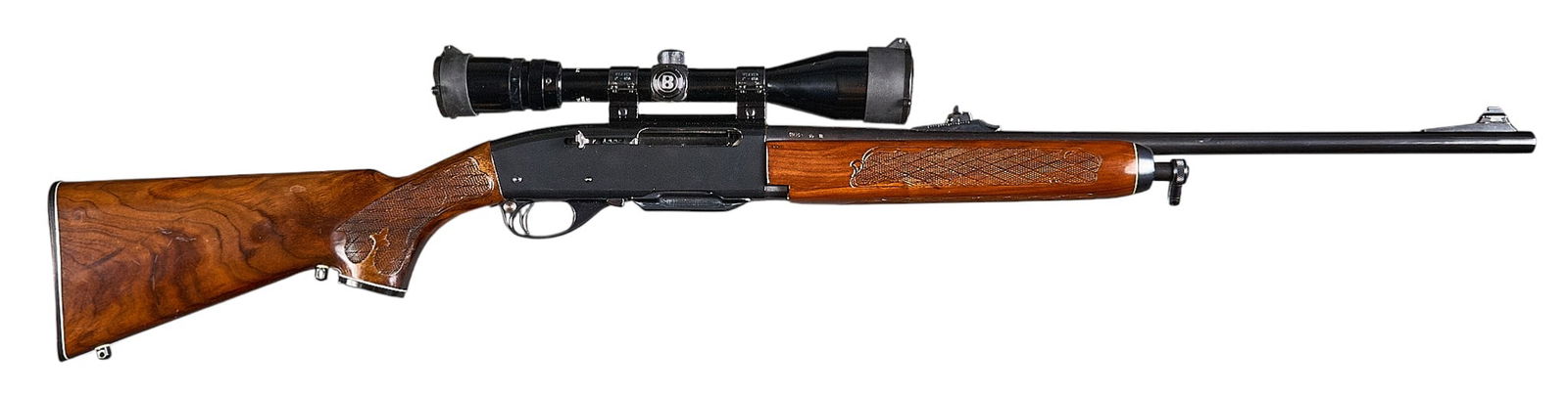 Remington Woodsmaster 742 30-06 Semi Auto Rifle: Serial: 7472535Manufacturer: RemingtonModel: 742 WoodsmasterCaliber: 30-06Barrel length: 22 in.OAL: 42.25 in.Condition: Good; some light wear & handling marks; bore is mostly very good & brigh