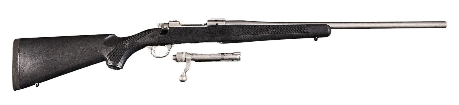 NIB Ruger M77 Hawkeye 358 Win Bolt Action Rifle: Serial: 710-22237Manufacturer: Sturm, Ruger & Co.Model: M77 HawkeyeCaliber: 358 WinBarrel Length: 22 in.OAL: 42.25 in.Condition: NIB conditionIncludes: Factory box & manual; Ruger scope r