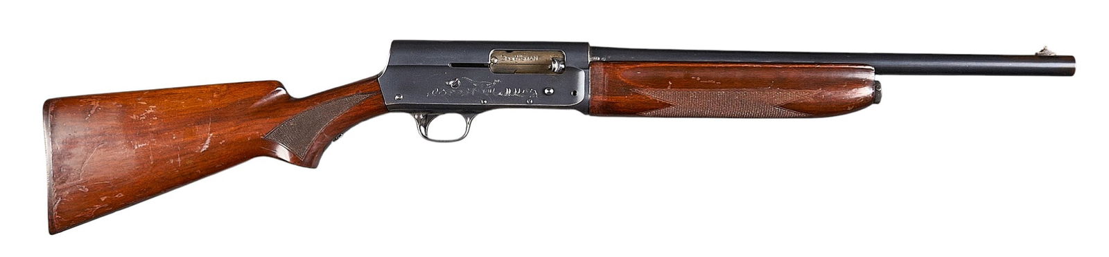 WWII Era Remington Model 11 Sportsman 16 Gauge Semi Auto Shotgun: Serial: 1542678Manufacturer: Remington Arms Co. Inc. (c. Feb. 1941)Model: 11 SportsmanCaliber: 16 GaugeBarrel Length: 18.5 in.OAL: 38.125 in.Condition: Good; wood stock & forend have fair am