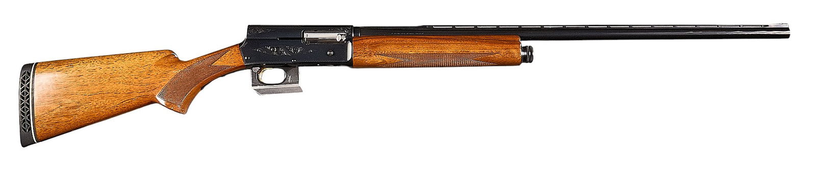 Belgian Browning Auto 5 Magnum Twenty Semi Auto Shotgun: Serial: 69X29091Manufacturer: FN-Belgium / Browning Arms Co. (c. 1969)Model: Auto 5 Magnum TwentyCaliber: 20 GaugeBarrel Length: 27.5 in. (3 in. chamber)OAL: 47.75 in.Condition: Very Good-Refinished;