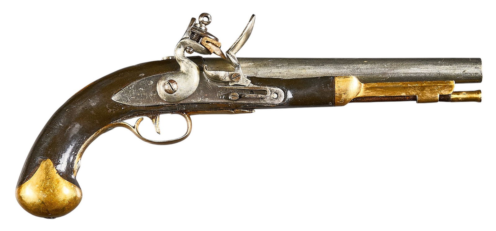 Unmarked European Antique 68 Cal. Flintlock Pistol (1 of 6)
