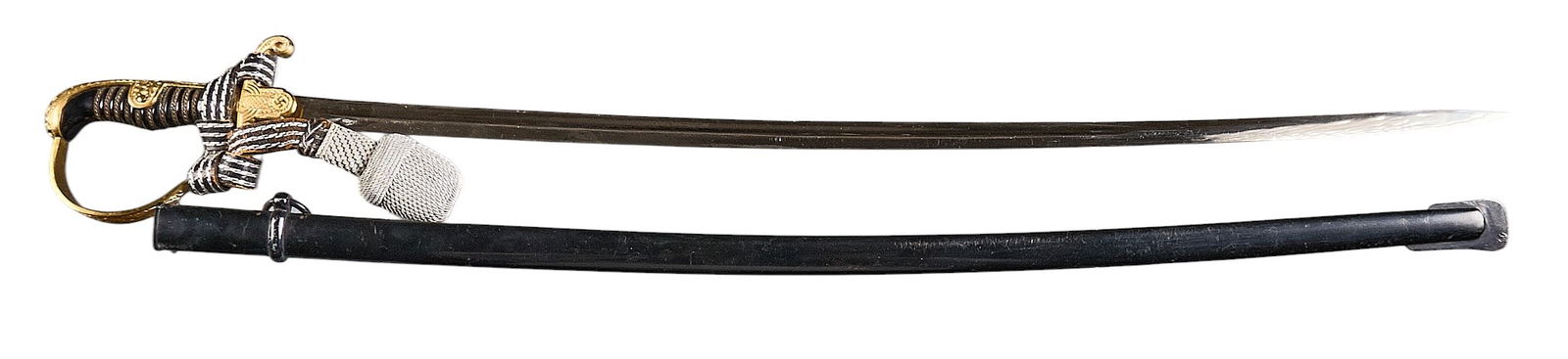 WWII German Field Marshall Eickhorn Officer's Dress Sword W/ Scabbard (1 of 4)
