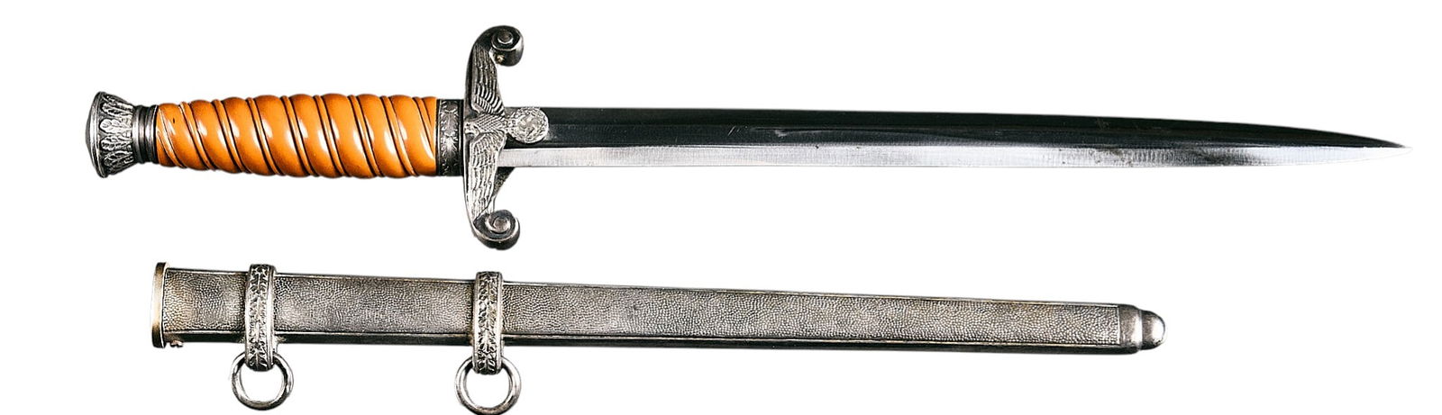 WWII German Heer WKC Dagger W/ Scabbard (1 of 4)