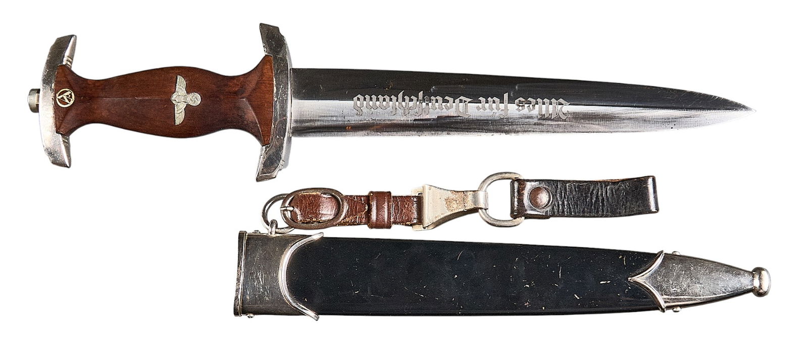 WWII German NSKK Eickhorn Dagger W/ Scabbard (1 of 6)