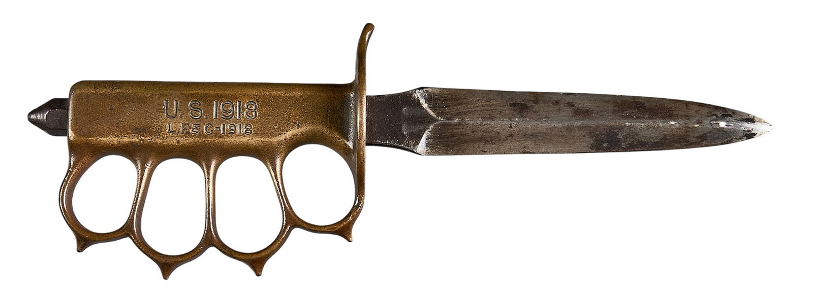 WWI US Model 1918 Trench Knuckle Knife by LF&C (1 of 4)
