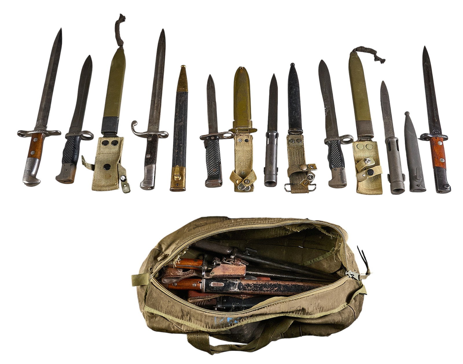 Mixed Lot of 14 Bayonets (1 of 10)