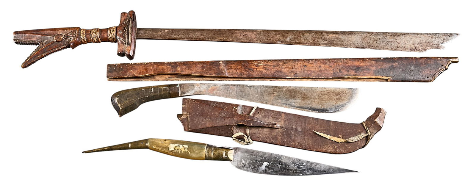 Pair of Filipino Blades and Spanish Navaja Knife (1 of 6)