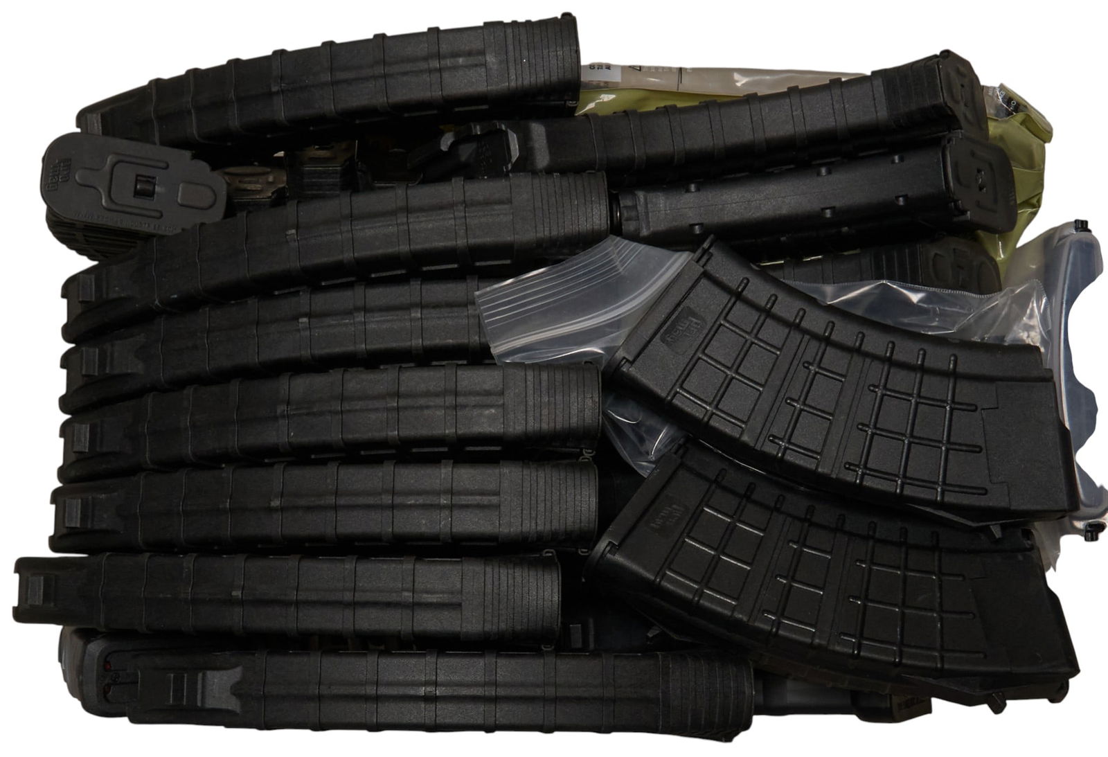 Lot of 42 Mixed Polymer AK Pattern Magazines (1 of 1)
