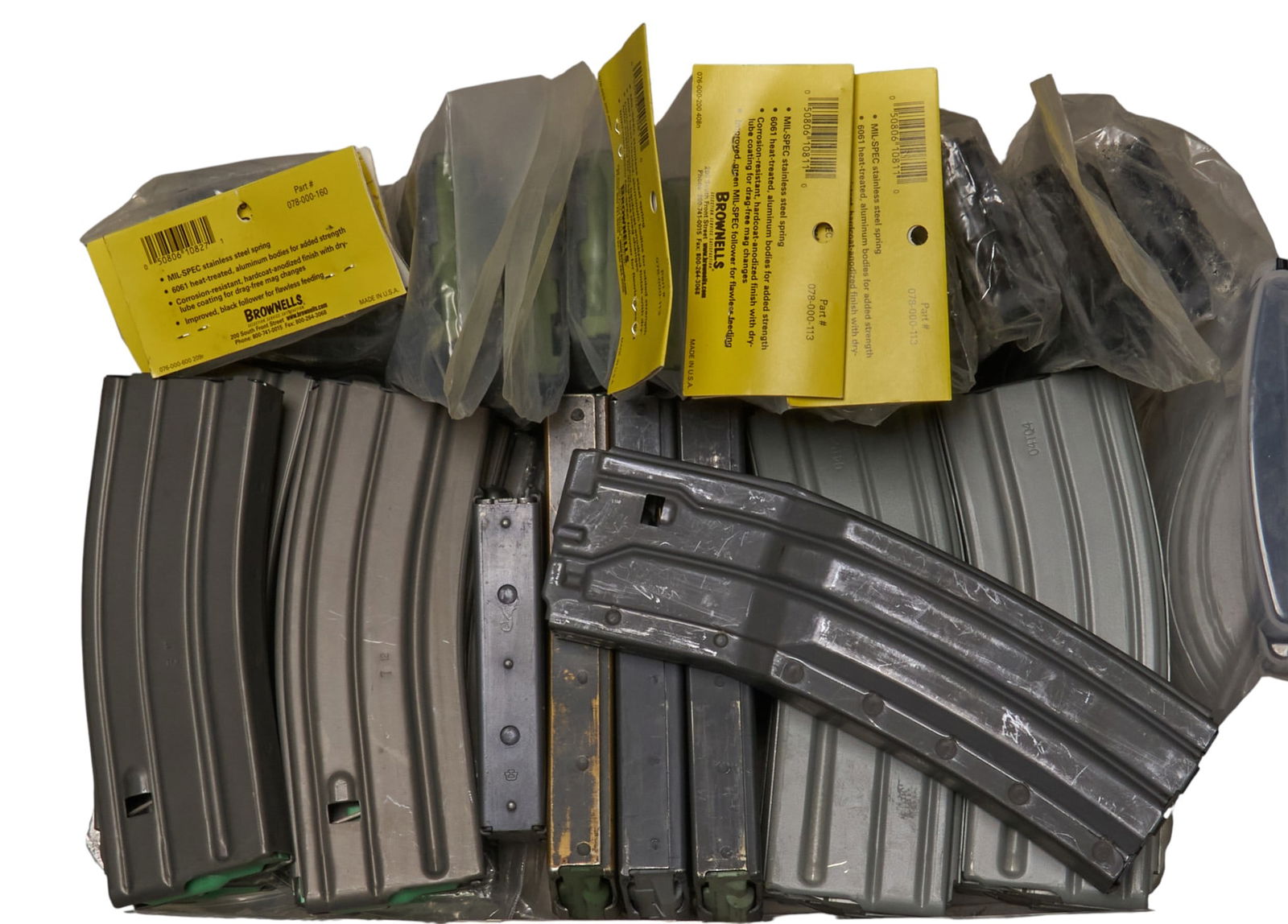 Lot of 40 Metal AR Pattern Magazines (1 of 1)