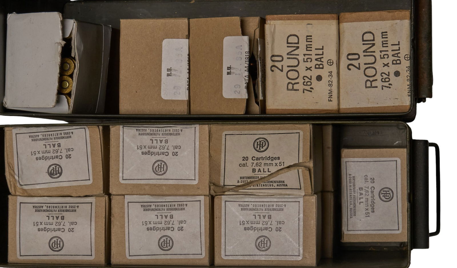 Lot of 430 Rounds of Mixed 7.62x51mm Ammunition (1 of 1)