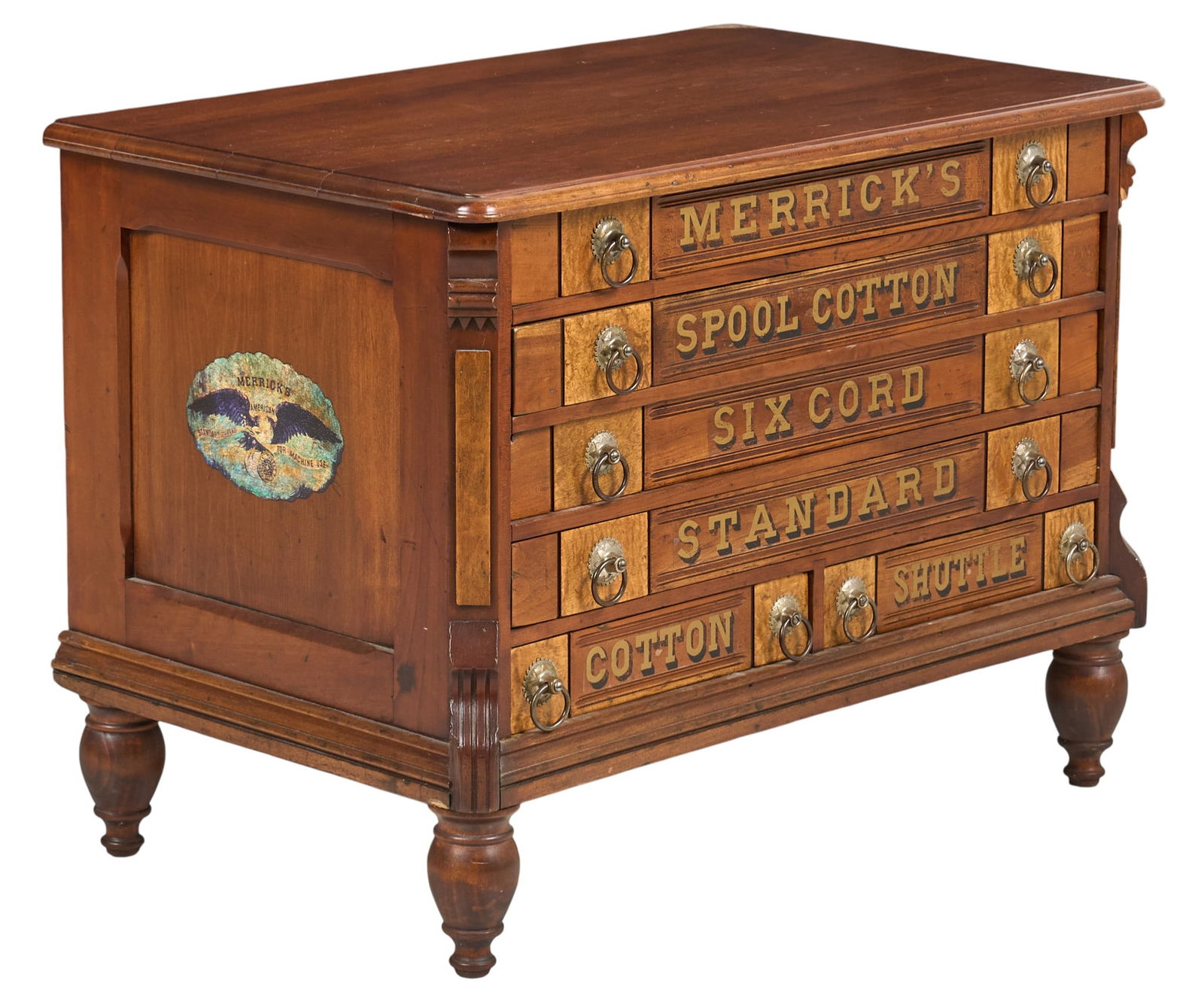 Antique Merrick's Country Store Spool Cabinet (1 of 4)