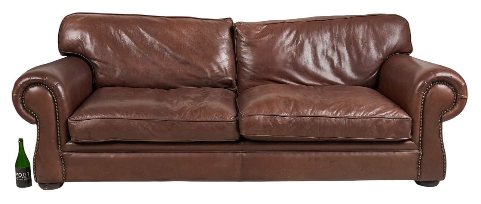 Brown Leather Sofa - 2