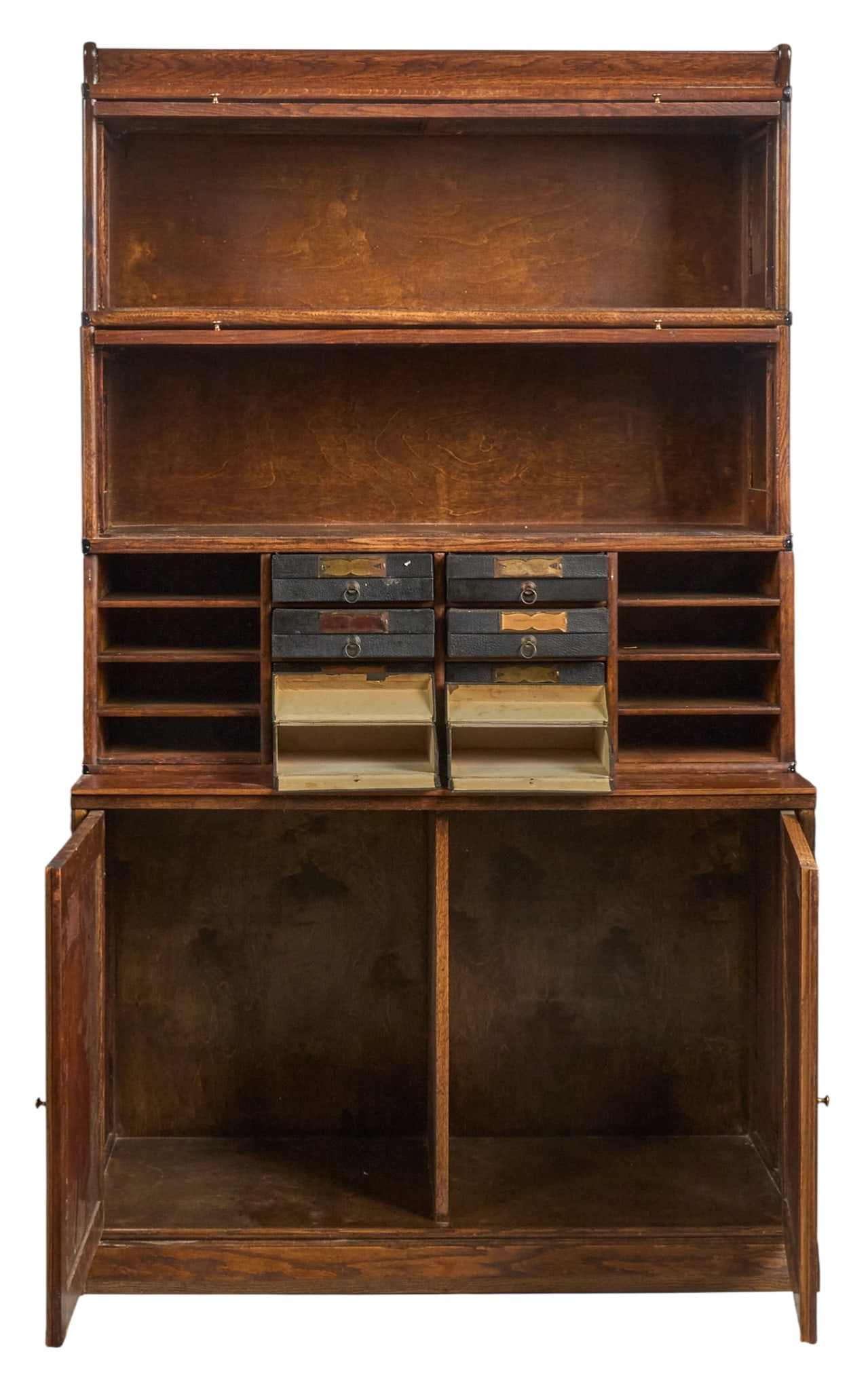 Rustic Bookcase Cabinet - 3