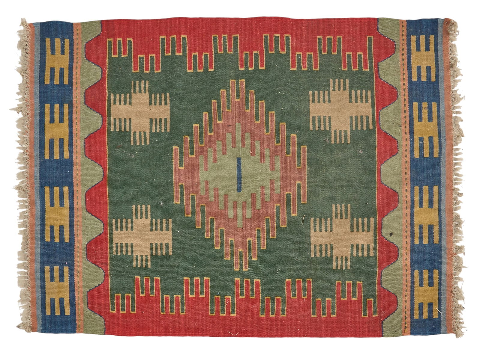 Flatweave Southwestern Rug, 4 ft. x 2 ft. 11 in. (1 of 3)