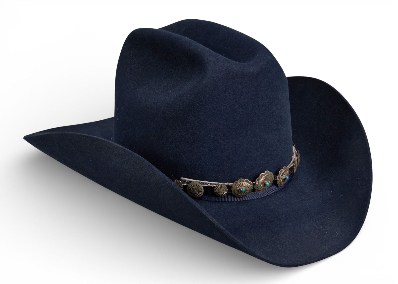 Resistol XXX Beaver Cowboy Hat with Sterling & Turquoise Band (1 of 8)