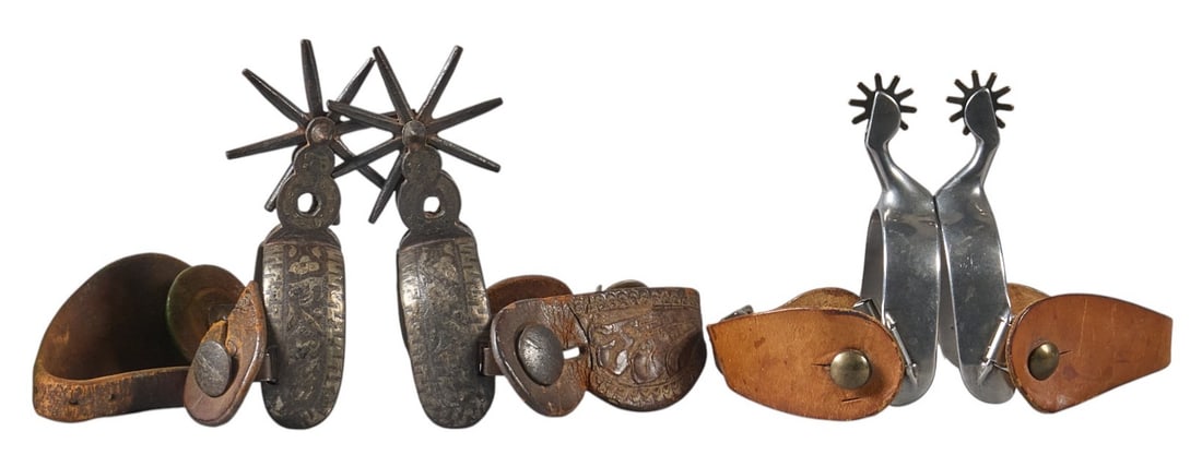 (2) Pairs of Cowboy Spurs (1 of 4)