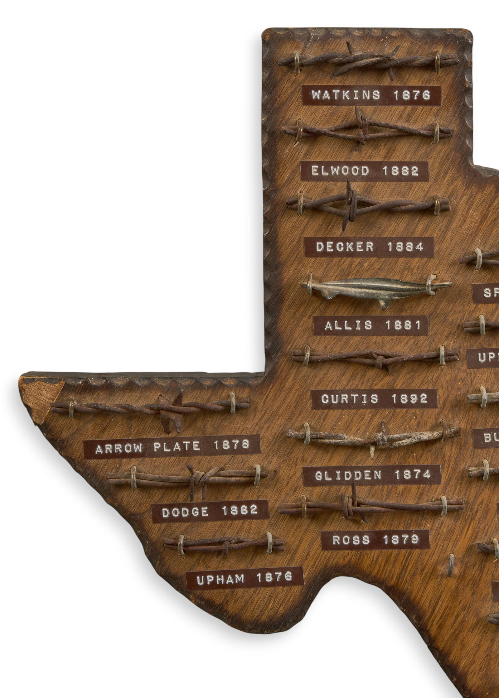 Texas Shaped Barbed Wire Display - 3