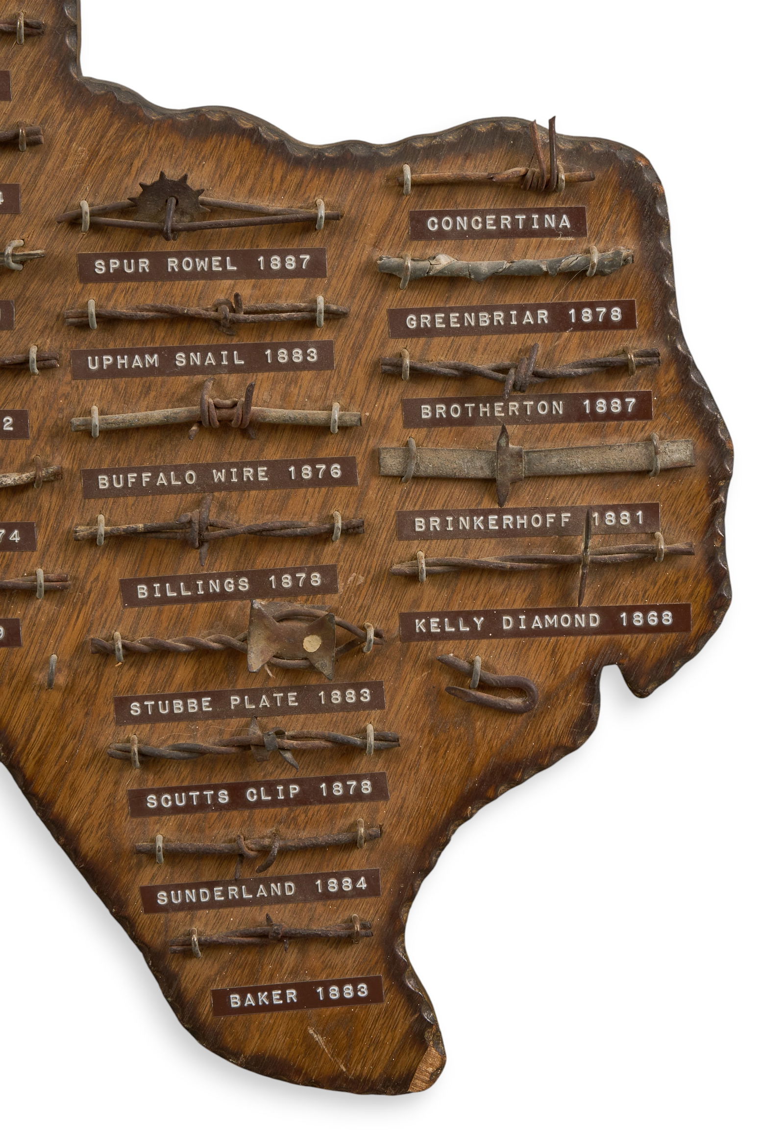 Texas Shaped Barbed Wire Display - 4