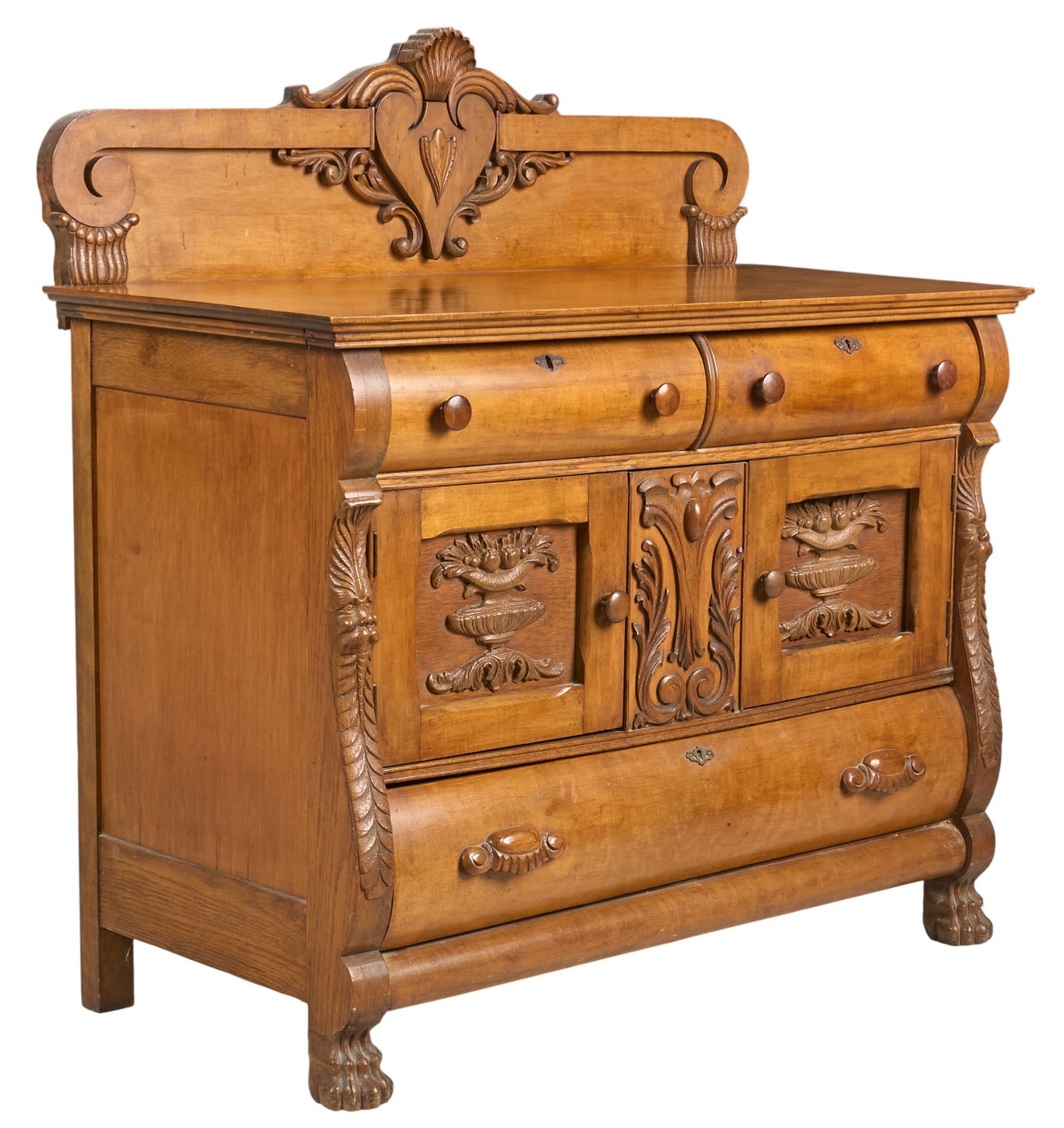 Antique Carved Sideboard (1 of 4)