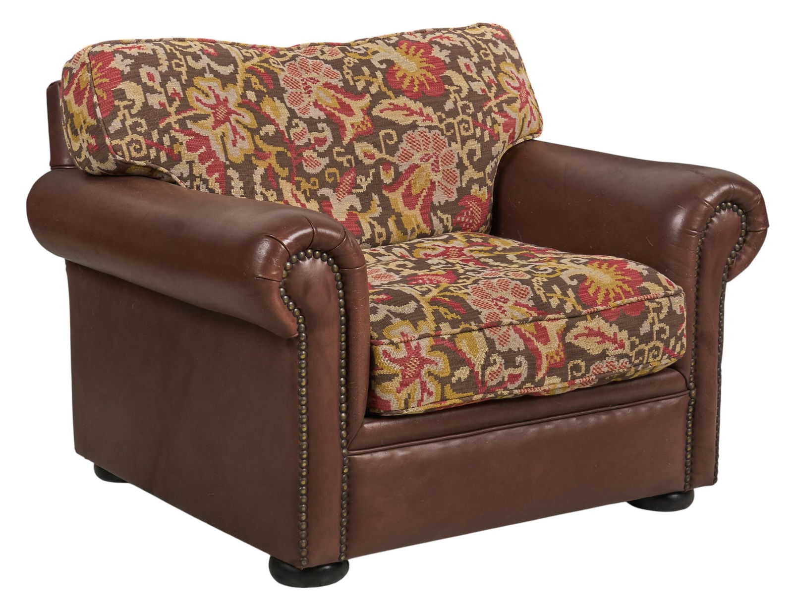 Upholstered Leather Armchair (1 of 4)
