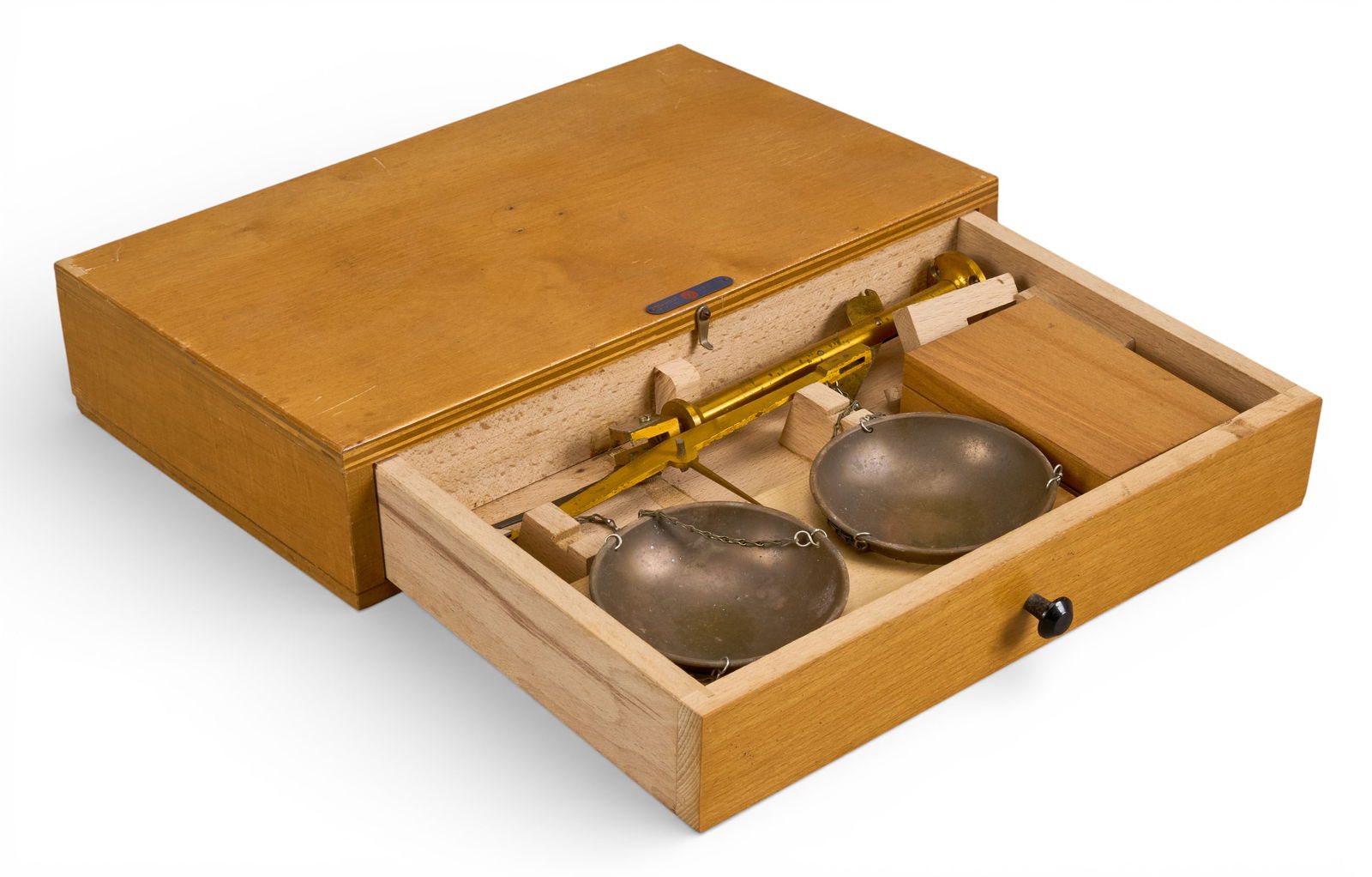 August Sauter Antique Assayer's Scale in Box (1 of 4)