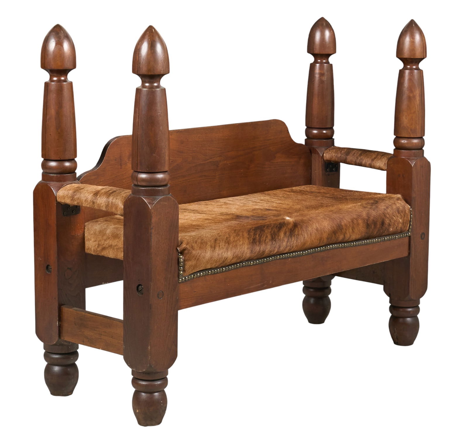 4-Post & Cowhide Bench (1 of 4)