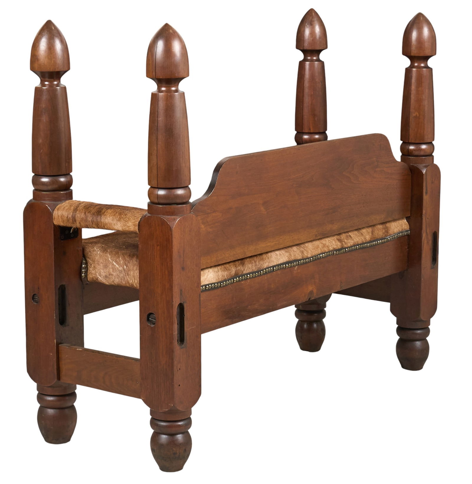 4-Post & Cowhide Bench - 4