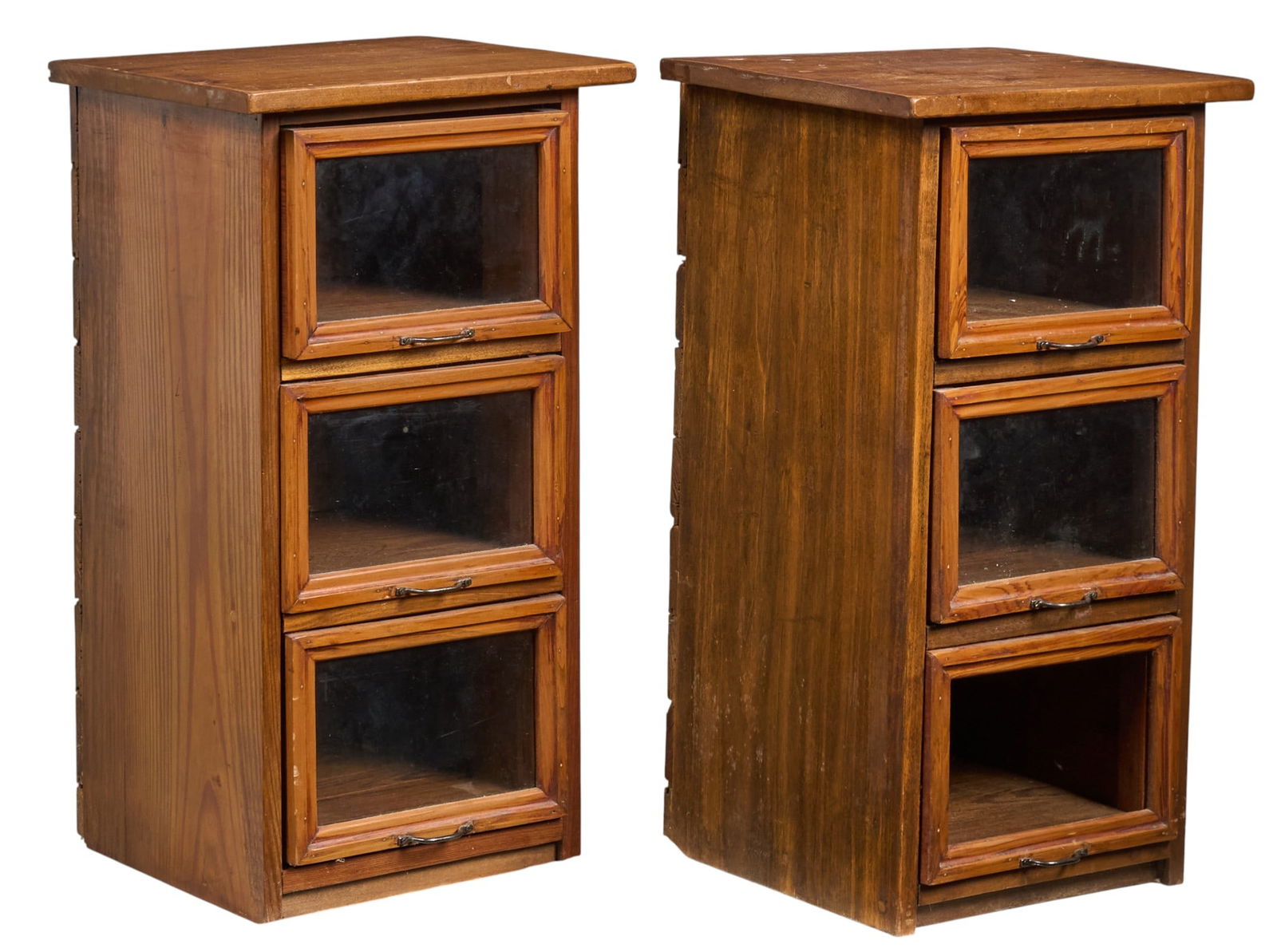 Pair of Glass-Front Bookcases (1 of 3)