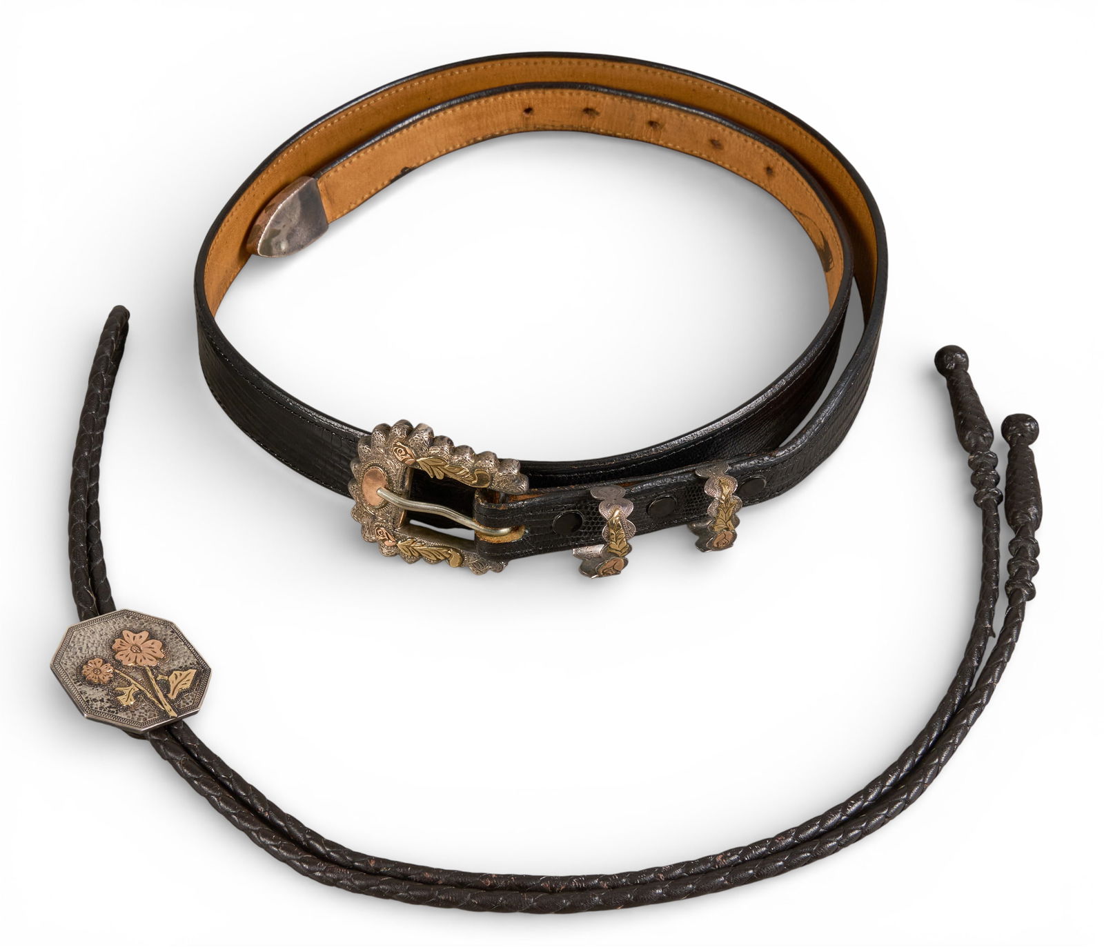 Sterling & 10K Bolo and Belt Set (1 of 10)