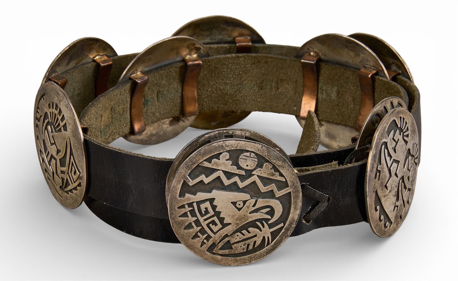 Hopi Sterling Silver Concho Belt (1 of 5)