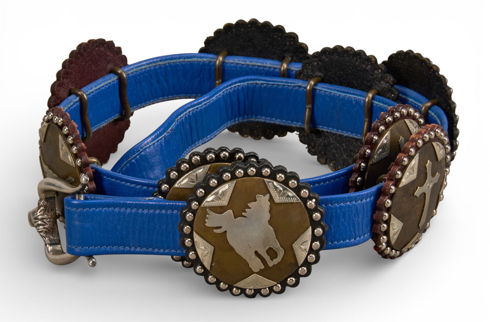 Western Mixed Metal Concho Belt (1 of 6)