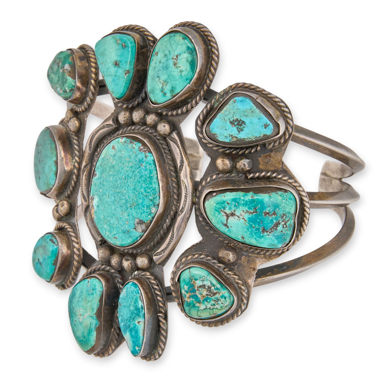 Sterling & Turquoise Cuff - 2
