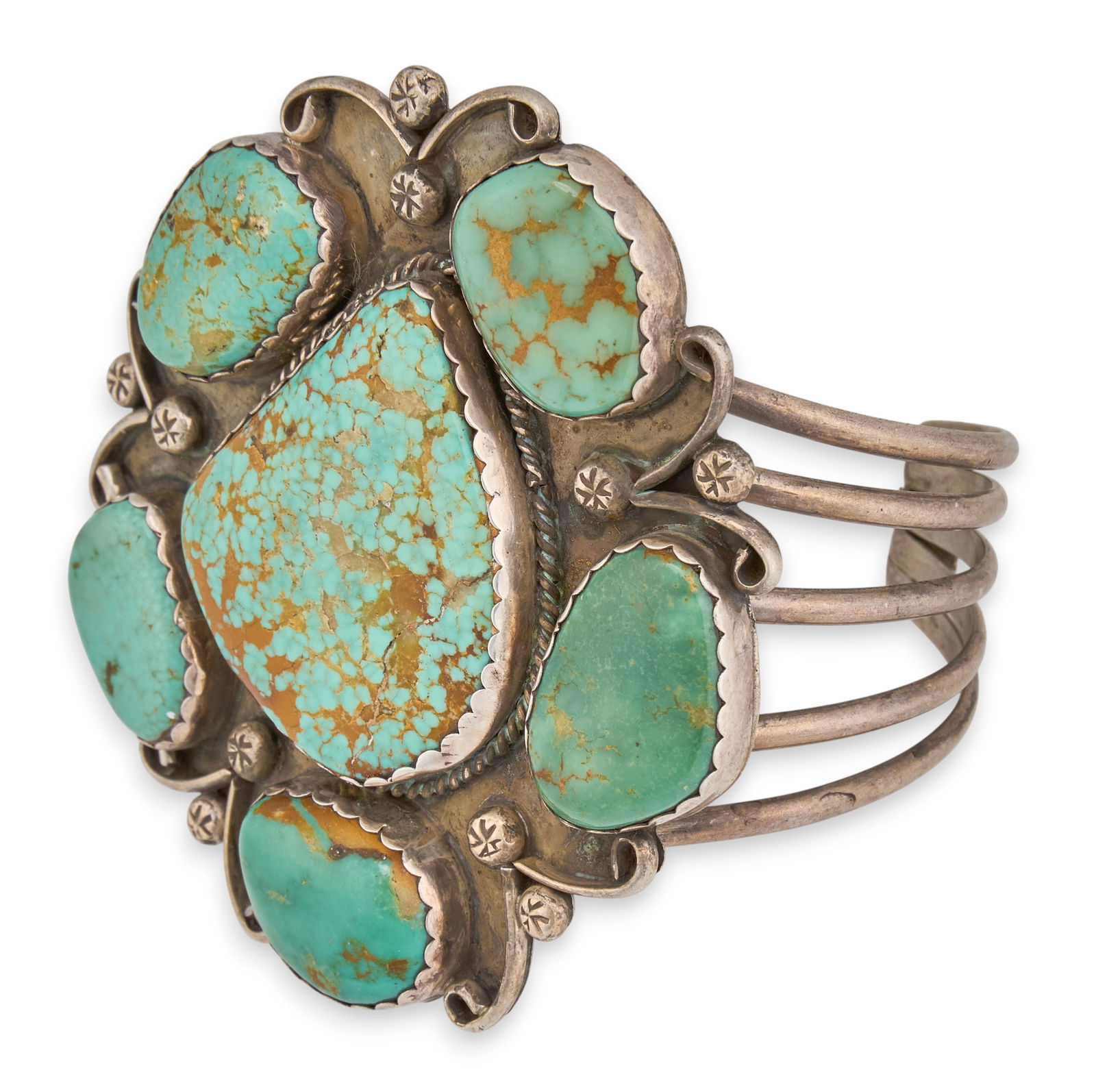 Sterling Silver & Turquoise Cuff - 2
