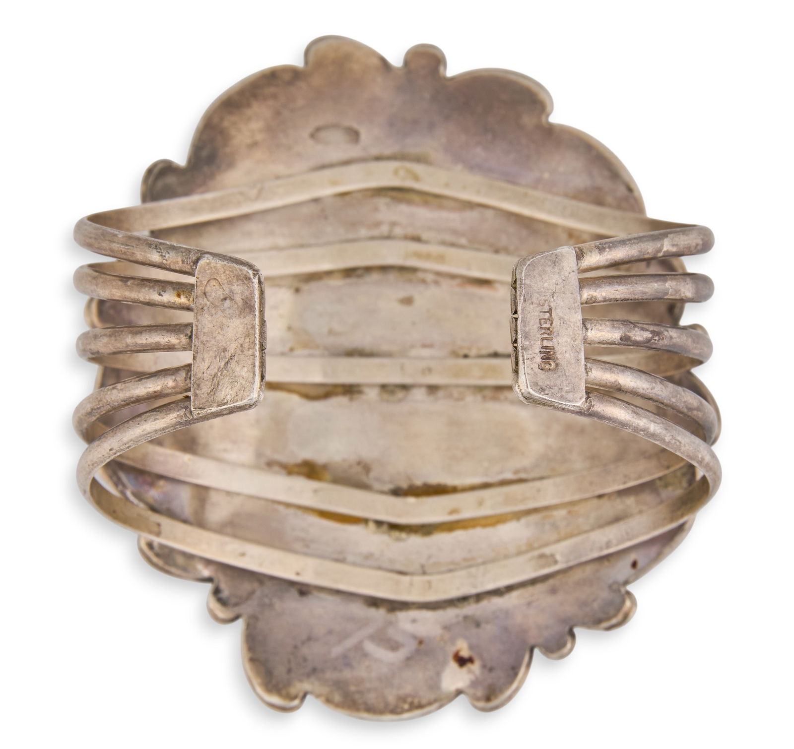 Sterling Silver & Turquoise Cuff - 4