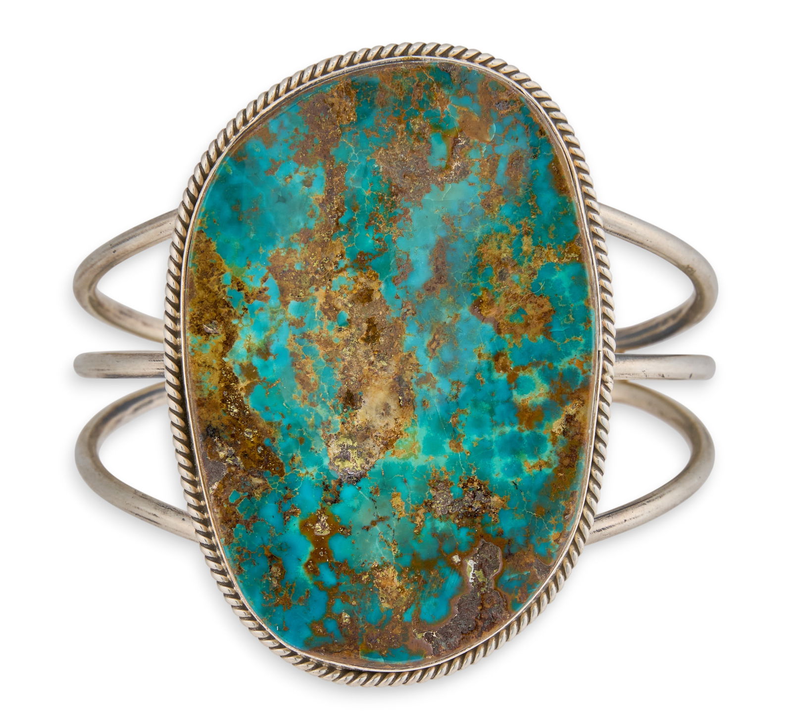 MJ Garcia, Sterling & Turquoise Cuff (1 of 5)