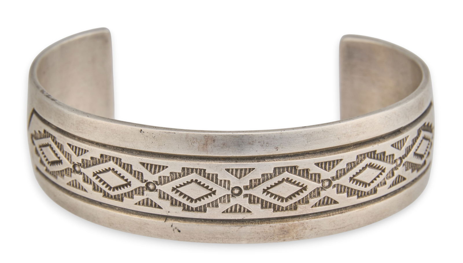 Navajo Sterling Silver Cuff (1 of 4)