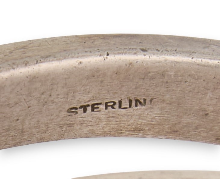 Sterling Silver Agate Cuff - 4