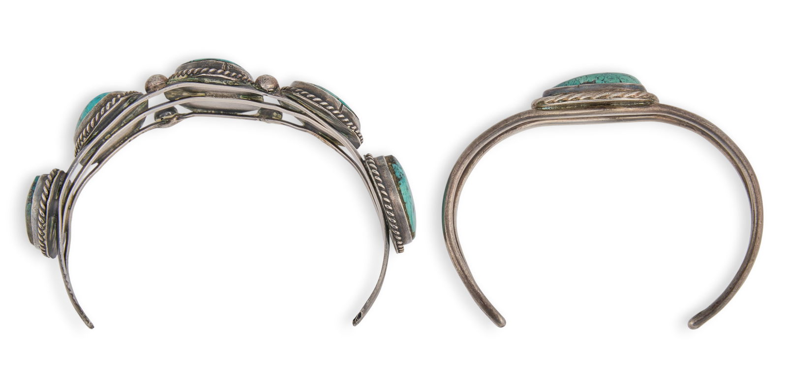 (2) Turquoise Cuff Bracelets - 3