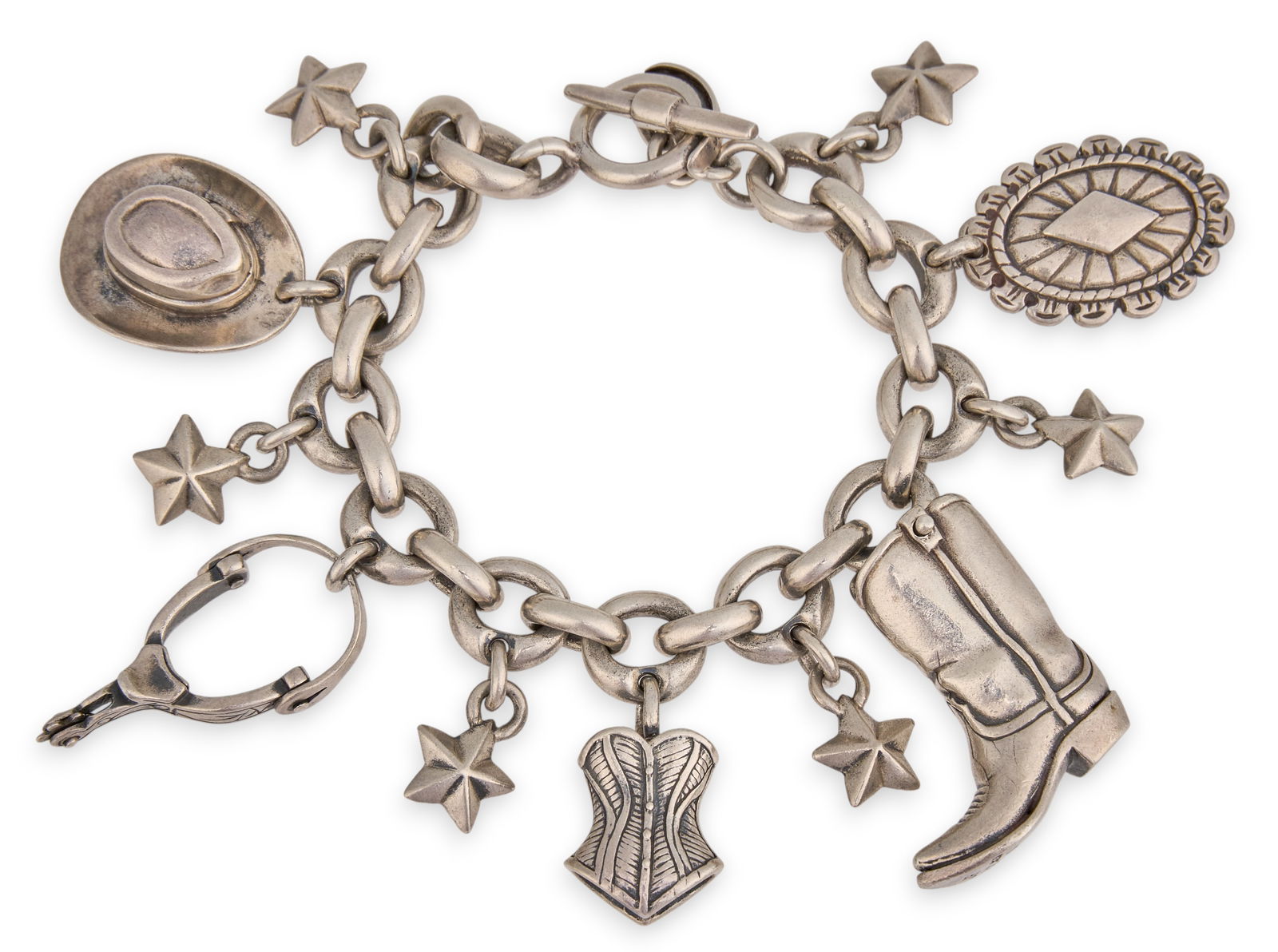 James Reid Sterling Silver Charm Bracelet (1 of 8)