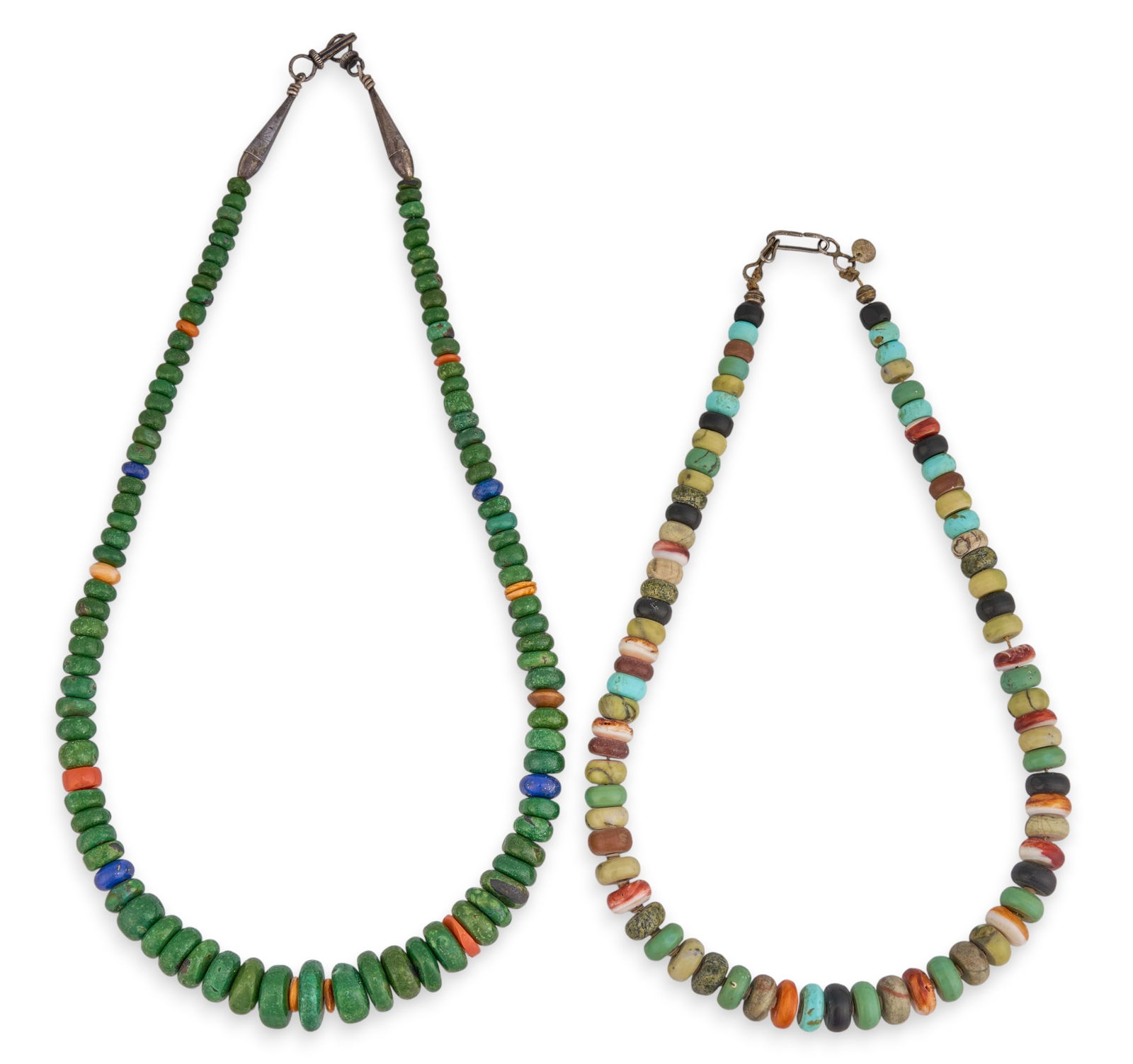 (2) Kewa Multi-Stone Beaded Necklaces (1 of 4)