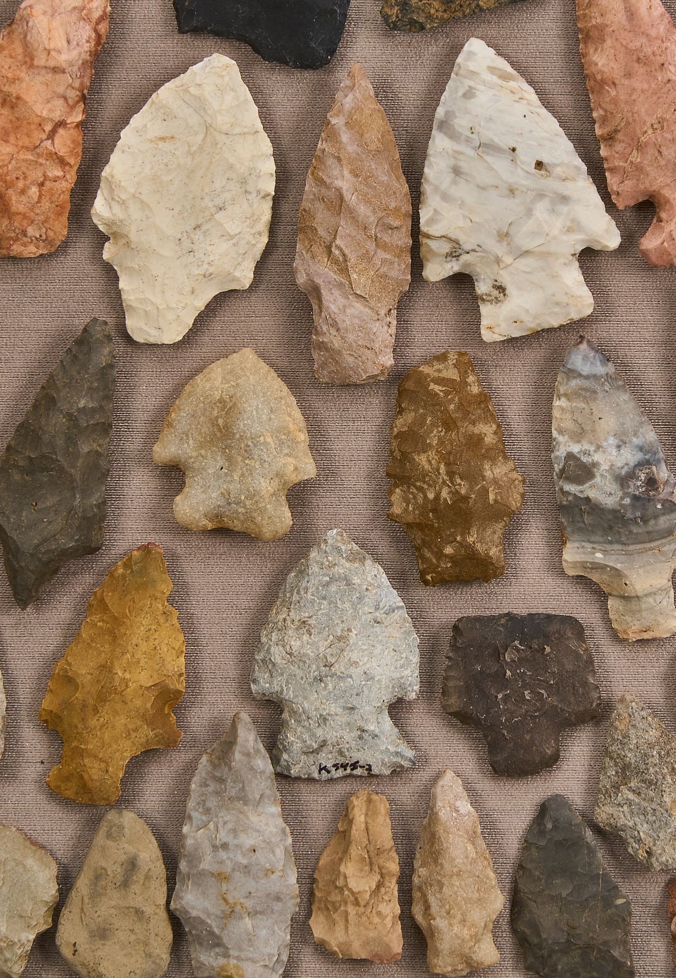 "Native Game Tools" Framed Arrowhead Display - 3