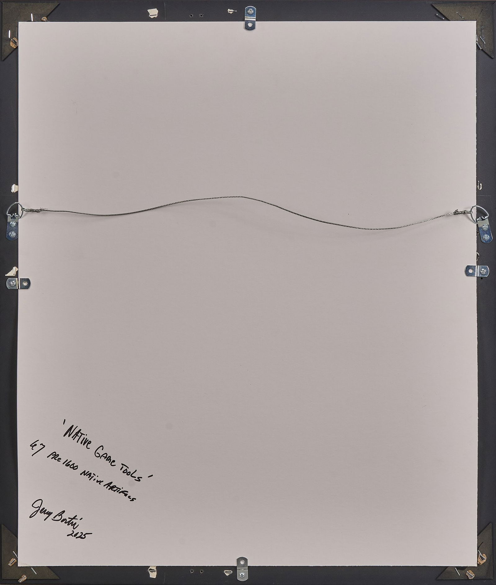 "Native Game Tools" Framed Arrowhead Display - 4